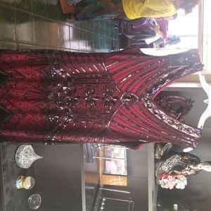 Women 1920s Gastby Sequin Art Nouveau dress